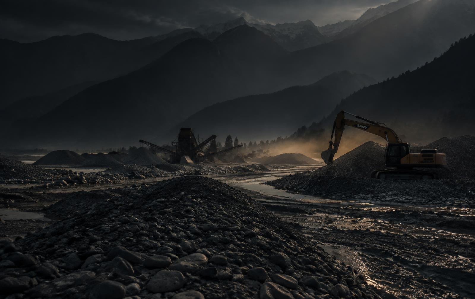 Aggregate and bajri piles