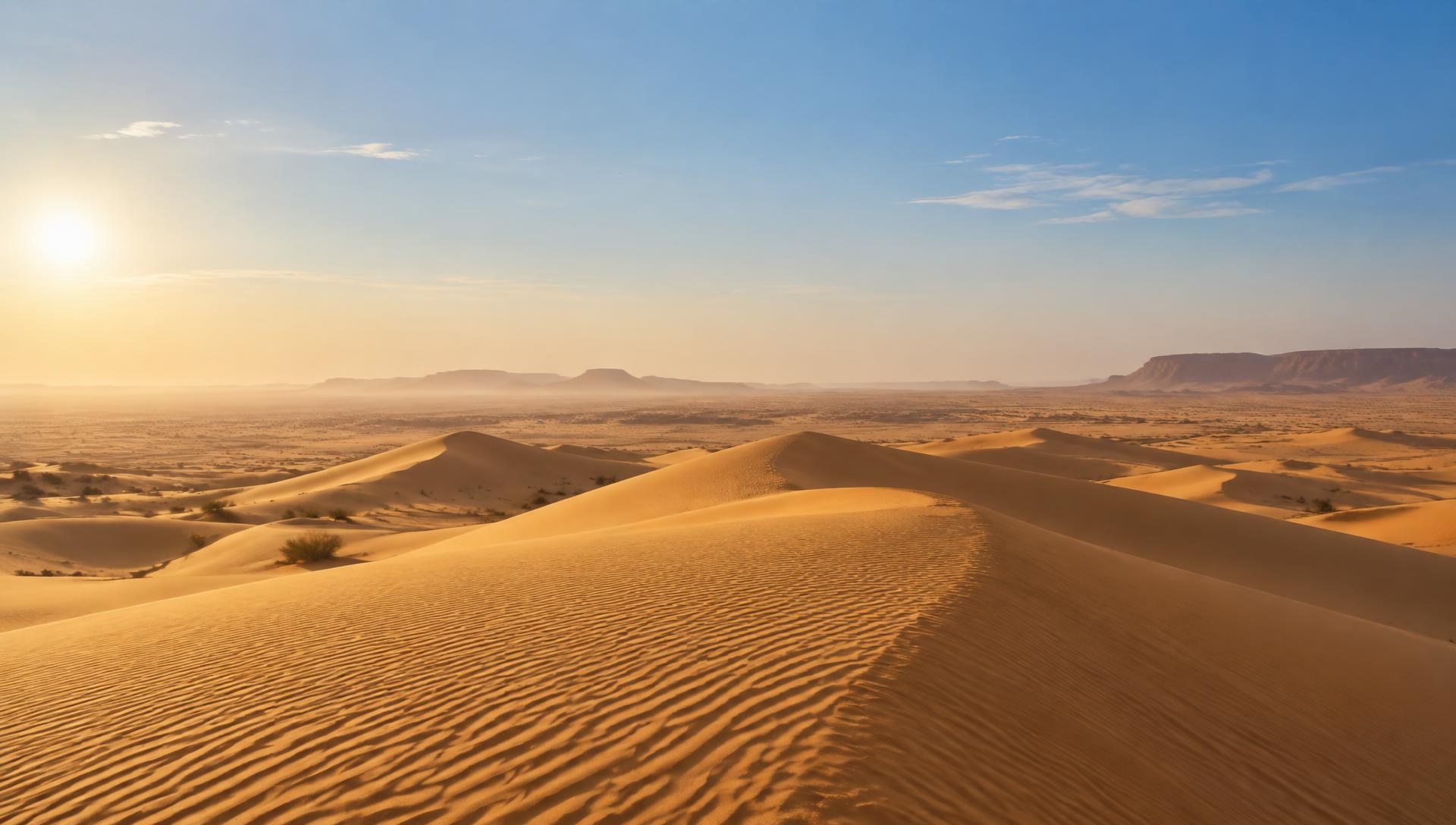 Desert landscape in Rajasthan